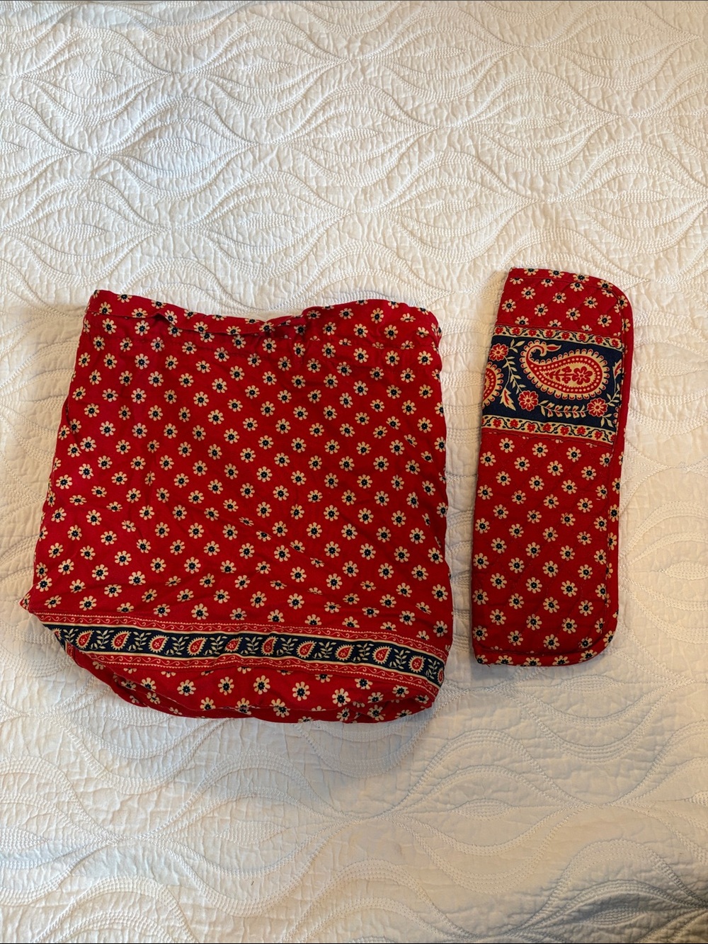 Vera Bradley Americana Print Kids Ditty bag and curling iron cover